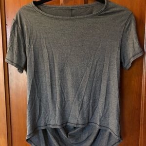 Lulu lemon gray workout top